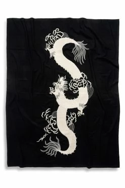 Mayon Dragon Embroidery Throw