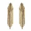 Gold Plated Brass Fringe Clip Earrings