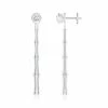 Indochine Bamboo 14k Diamond Multi-Wear Linear Earrings