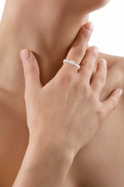 Indochine 14k Hex Frame Diamond Solitaire Bamboo Ring -Natori Sales Shop apiackgwb 92133.1580855891