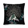 Mayon Beaded Peacock Embroidery Pillow Case