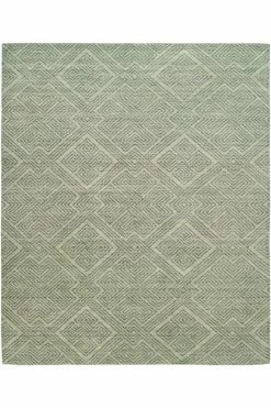 Shangri-La- Interlock Green Tones Rug
