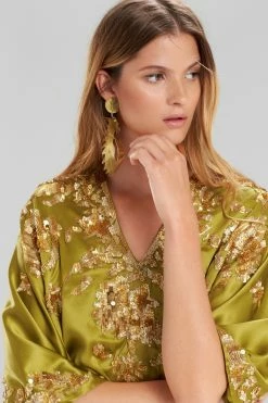 Hammered Brass Dragon Swirl Drop Clip Earrings -Natori Sales Shop apibi7moo 19471.1580855340