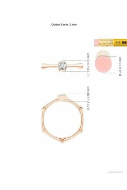 Indochine 14k Hex Frame Diamond Solitaire Bamboo Ring -Natori Sales Shop apiby9hjq 49347.1580855888