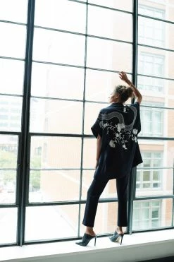 Solid Ponte Embroidered Dragon Kimono 9 Solid Ponte Embroidered Dragon Kimono -Natori Sales Shop apicravyi 37840.1580855869