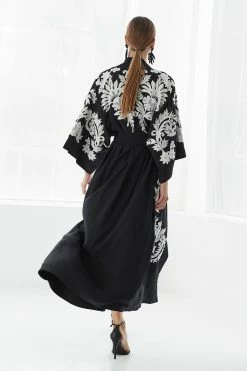 Couture Mantilla Scroll Embroidery Robe -Natori Sales Shop apid5wrpn 78265.1580855909