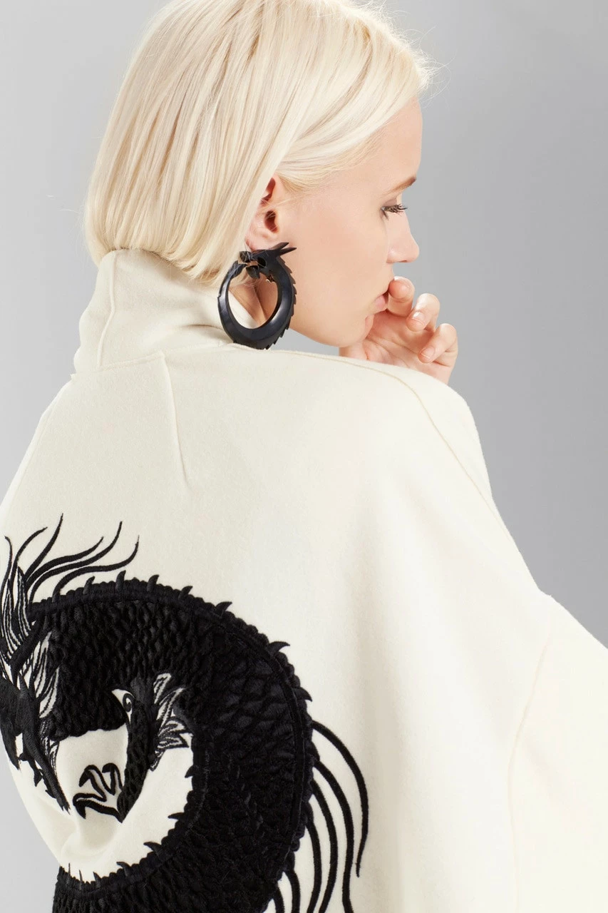 Horn Dragon Clip Earrings 2 Horn Dragon Clip Earrings - Image 2