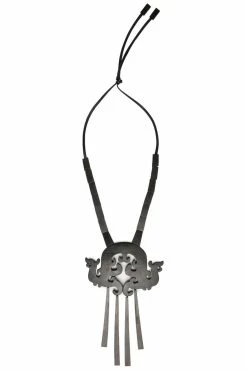 Acacia Wood Fringe Necklace