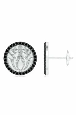 Kamon 14k Diamond Stud Earrings