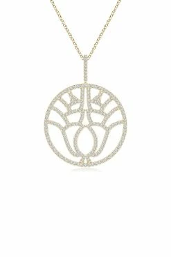 Kamon 14k Open Diamond Pendant Necklace -Natori Sales Shop apigf0bpv 60205.1580855894