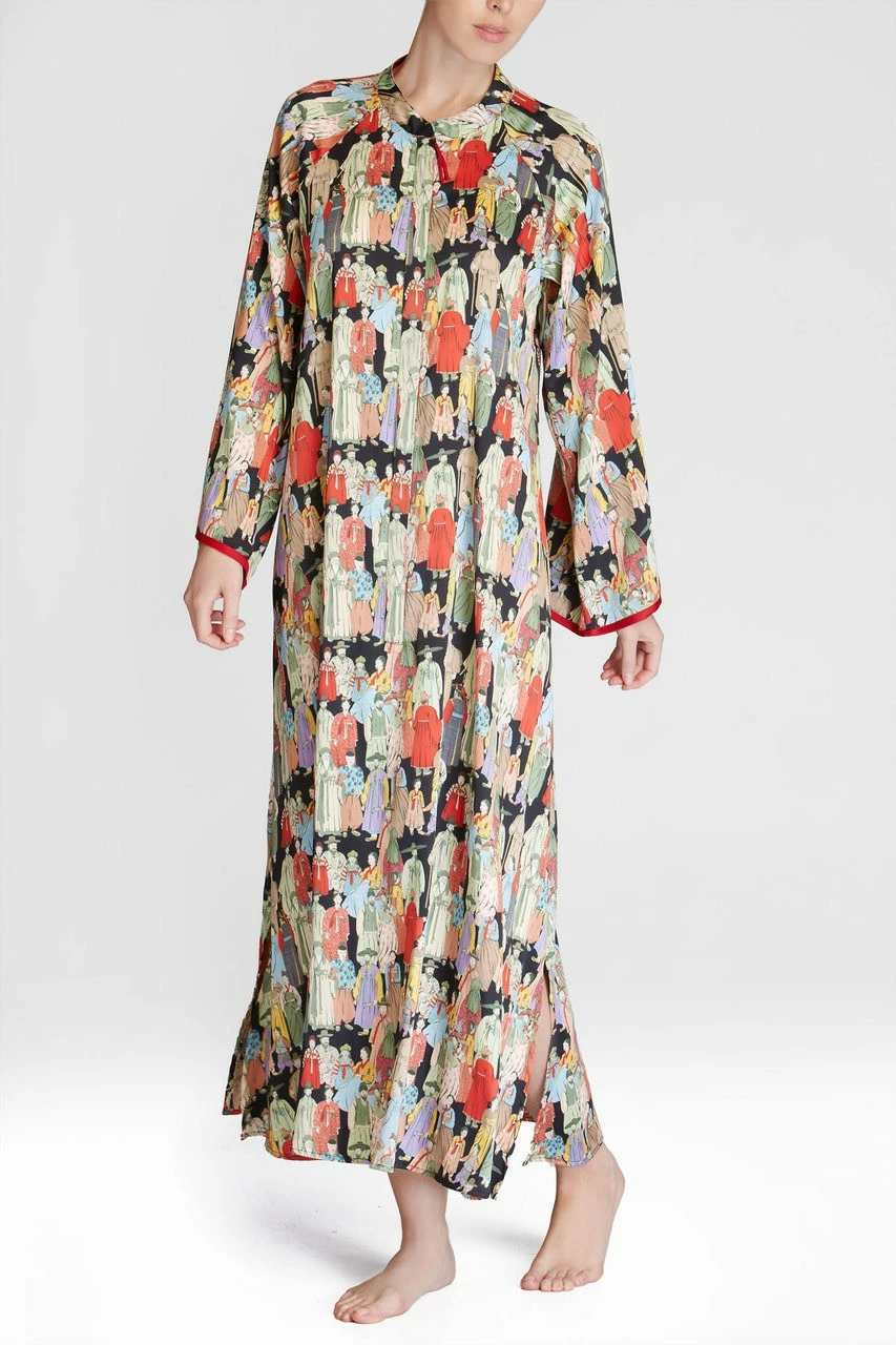 Dynasty Mandarin Zip Caftan 2 Dynasty Mandarin Zip Caftan - Image 2