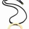 Gold Plated Brass Circular Necklace