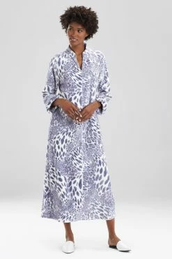 Plush Leopard Zip Caftan -Natori Sales Shop apikvxuzp 17484.1580855833