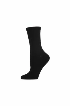 Ribbed Cashmere Crew Socks