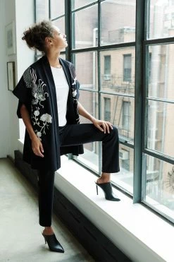 Solid Ponte Embroidered Dragon Kimono 8 Solid Ponte Embroidered Dragon Kimono -Natori Sales Shop apimnmgdw 89676.1580855870