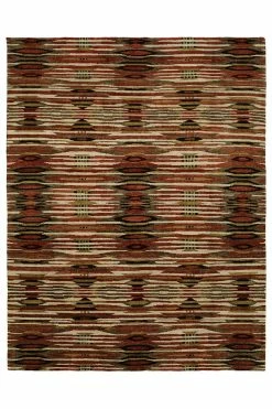 Dynasty- Ethnic Ikat Dark Tones Rug