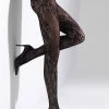 Feathers Lace Net Tights