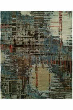 Dynasty- Abstract Plaid Rug