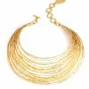 Goldplated Brass Spiral Necklace