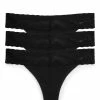 Bliss Perfection O/S Thong 3 Pack - Black