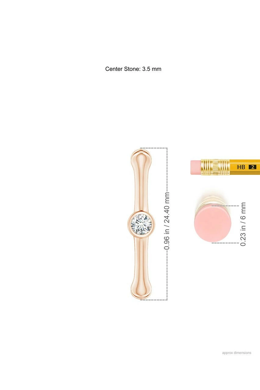 Indochine 14k Bamboo Hexagon Diamond Center Hoop Earrings 14 Indochine 14k Bamboo Hexagon Diamond Center Hoop Earrings - Image 14