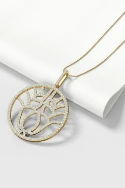 Kamon 14k Open Diamond Pendant Necklace -Natori Sales Shop apipphhiw 66909.1580855902