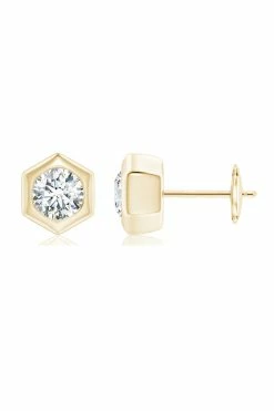 Indochine 14k Hexagon 4mm Diamond Solitaire Stud Earrings 13 Indochine 14k Hexagon 4mm Diamond Solitaire Stud Earrings -Natori Sales Shop apisbeh90 09241.1580855888