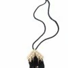 Buffed Brass Tassel Necklace