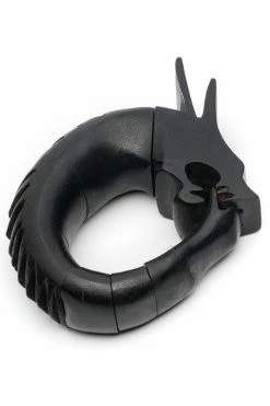 Acacia Wood Spiked Dragon Bracelet