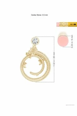 Dragon 14k Yellow Gold Slider Pendant With Diamond -Natori Sales Shop apiv3zmqb 81880.1580855883