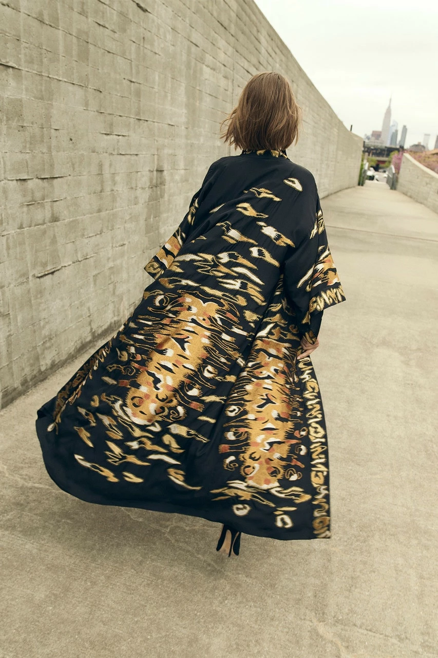 Couture Tiger Stripe Robe 7 Couture Tiger Stripe Robe - Image 7