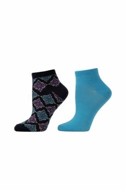 Diamond Socks - 2 Pair Pack -Natori Sales Shop apiwjkl3o 90224.1580855807