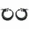 Horn Dragon Clip Earrings