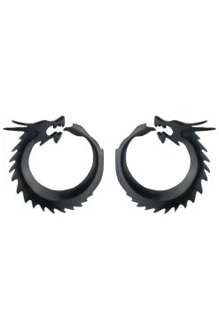 Horn Dragon Clip Earrings