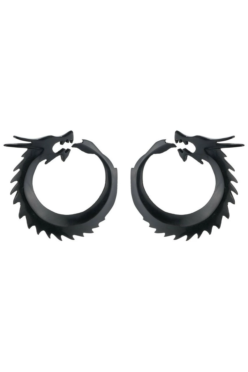 Horn Dragon Clip Earrings 1 Horn Dragon Clip Earrings