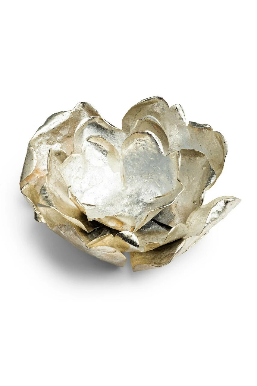 Samar Silver Plated Candle Holder 2 Samar Silver Plated Candle Holder - Image 2