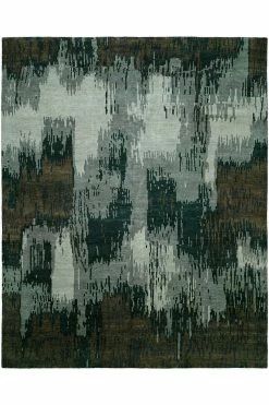 Dynasty- Brushstroke Gray Tones Rug