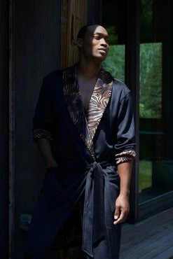 Kasem Comfort Velour Shaw Collar Robe -Natori Sales Shop natori men fall 210483 53722.1634939912