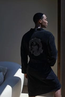 Araw French Terry Dragon Jacquard Robe -Natori Sales Shop natori men fall 210668 84282.1659390353