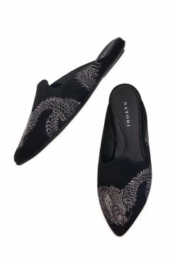 Image Suede Dragon Embroidery Slide 15 Image Suede Dragon Embroidery Slide -Natori Sales Shop shoes for ecom4 60112.1631311184