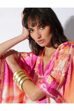 Couture Minako Embroidered Drop Sleeve Silk Caftan -Natori Sales Shop shot 43 3256 Recovered 34283.1670952337