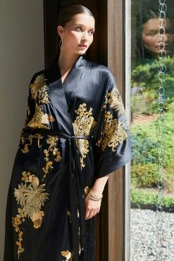 Couture Floral Embroidery Silk Robe -Natori Sales Shop shot 25 1308 66719.1634929045